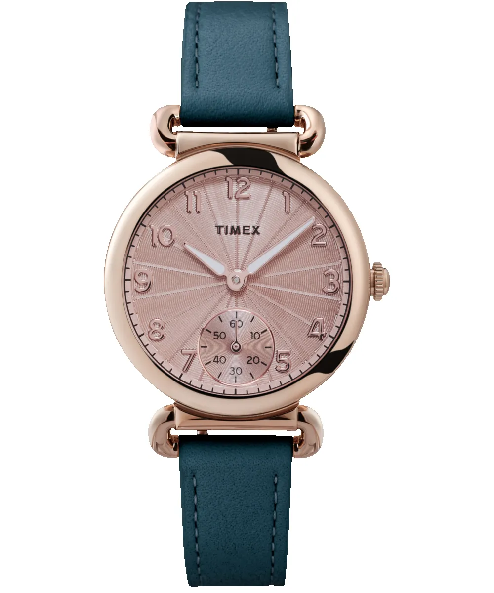 Model 23 33mm Leather Strap Watch sold by Timex