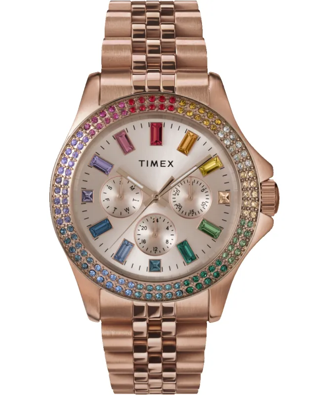 Kaia 40mm Stainless Steel Bracelet Watch made by Timex