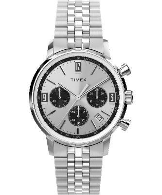 Marlin® Chronograph Tachymeter 40mm Stainless Steel Bracelet Watch sold by Timex