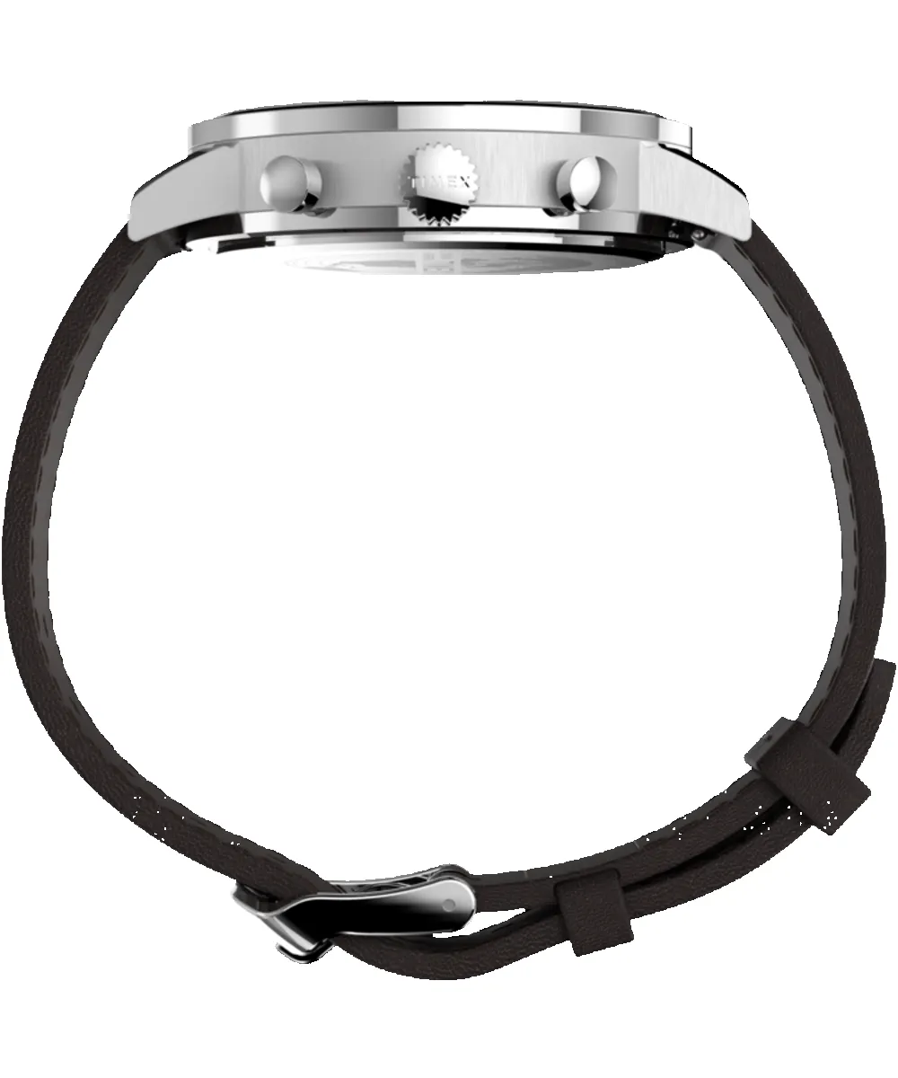 Midtown Chronograph 40mm Leather Strap Watch sold by Timex product image thumbnail 2