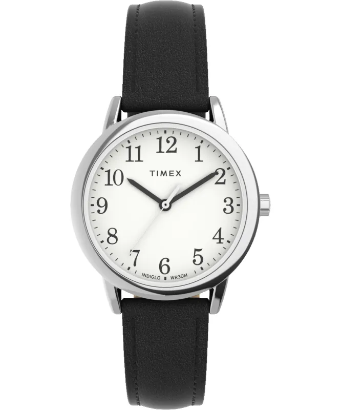 Easy Reader® 30mm One-Time Adjustable Leather Strap Watch sold by Timex
