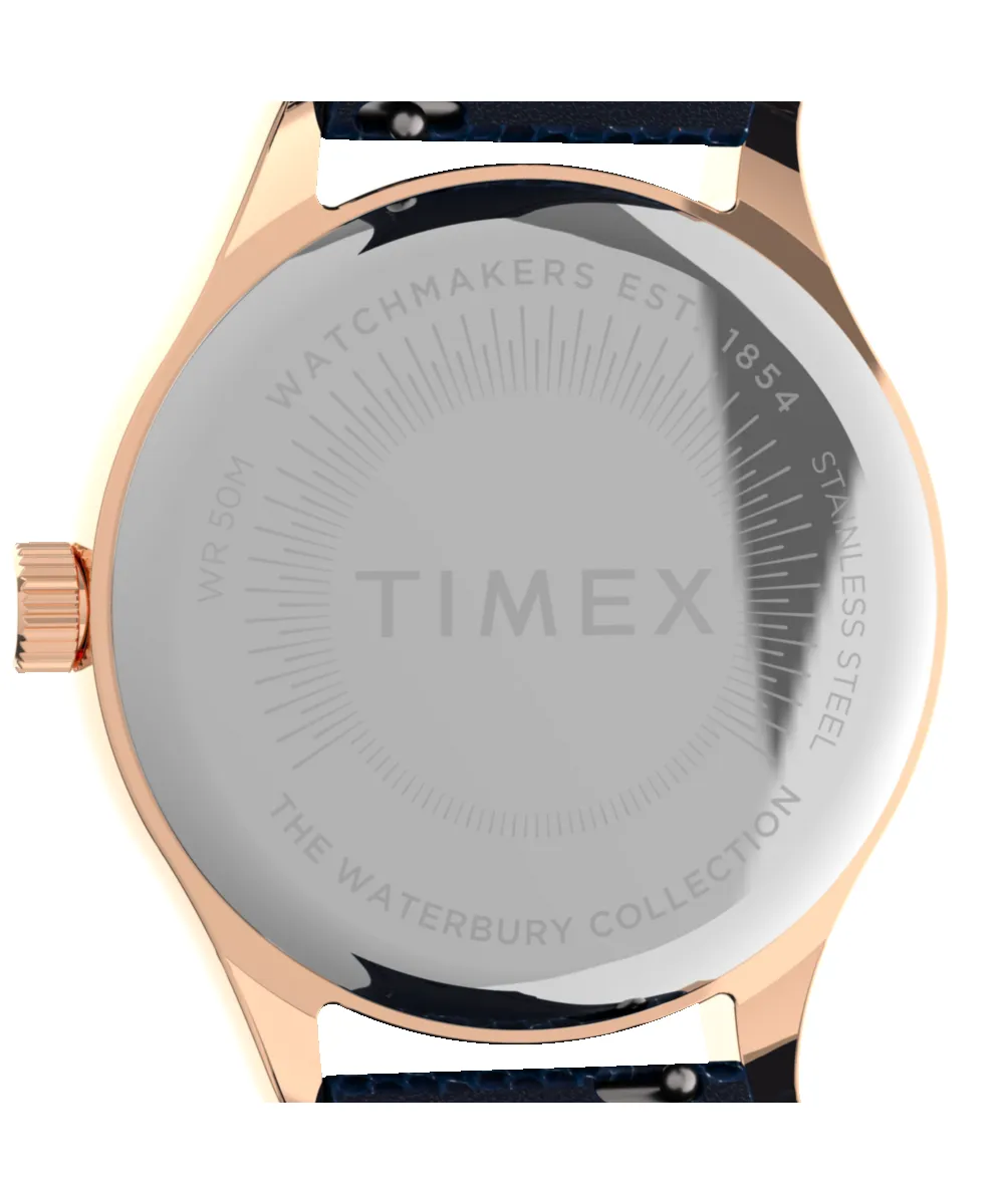 Waterbury Traditional 34mm Leather Strap Watch sold by Timex product image thumbnail 4