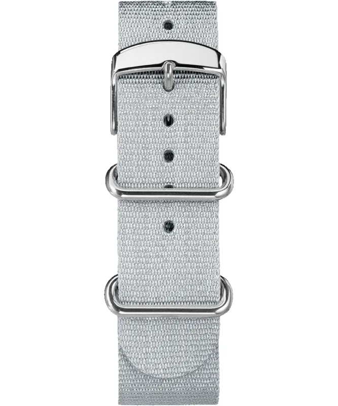 20mm Metallic Woven Fabric Slip-Thru Strap sold by Timex
