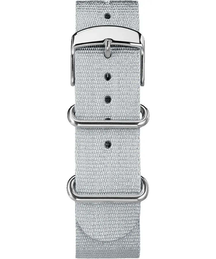 20mm Metallic Woven Fabric Slip-Thru Strap sold by Timex
