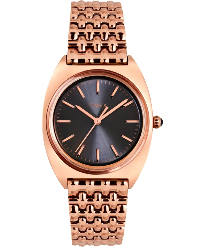 Milano 33mm Stainless Steel Bracelet Watch made by Timex