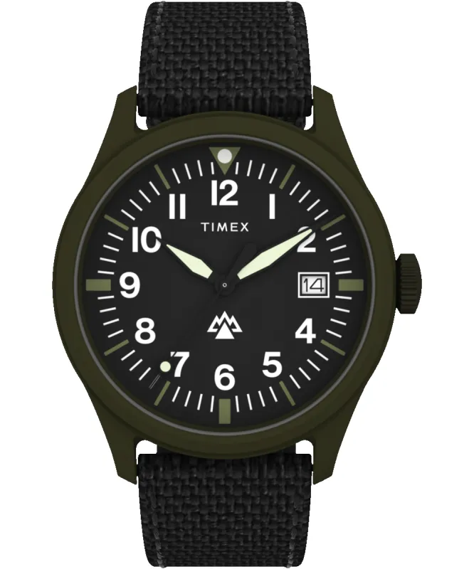 Expedition Traprock 43mm Recycled Fabric Strap Watch sold by Timex