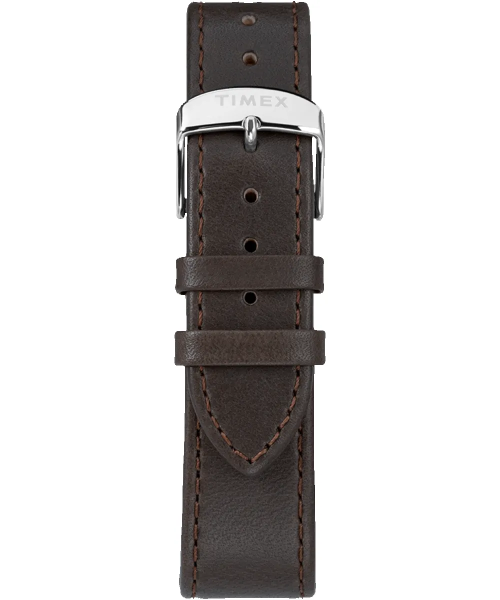 Timex® Standard Chronograph 41mm Leather Strap Watch sold by Timex product image thumbnail 3