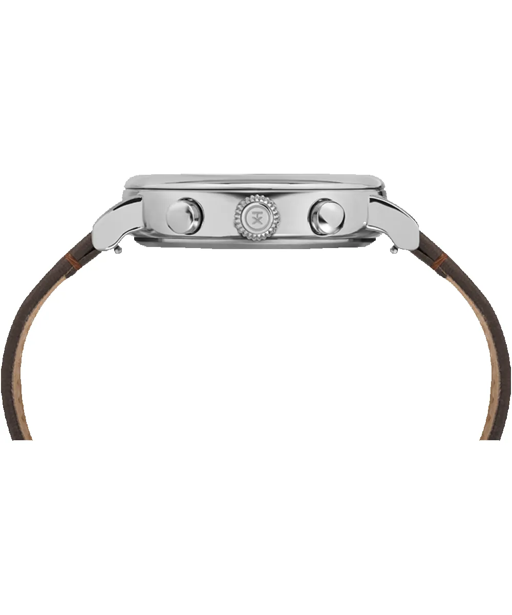 Timex® Standard Chronograph 41mm Leather Strap Watch sold by Timex product image thumbnail 2