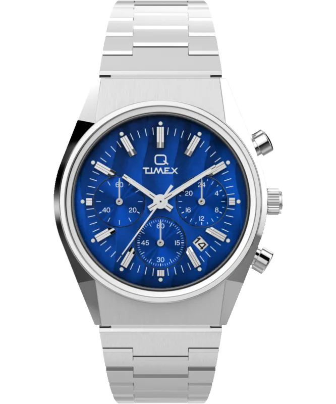 Q Timex Falcon Eye Chronograph 40mm Stainless Steel Bracelet Watch sold by Timex