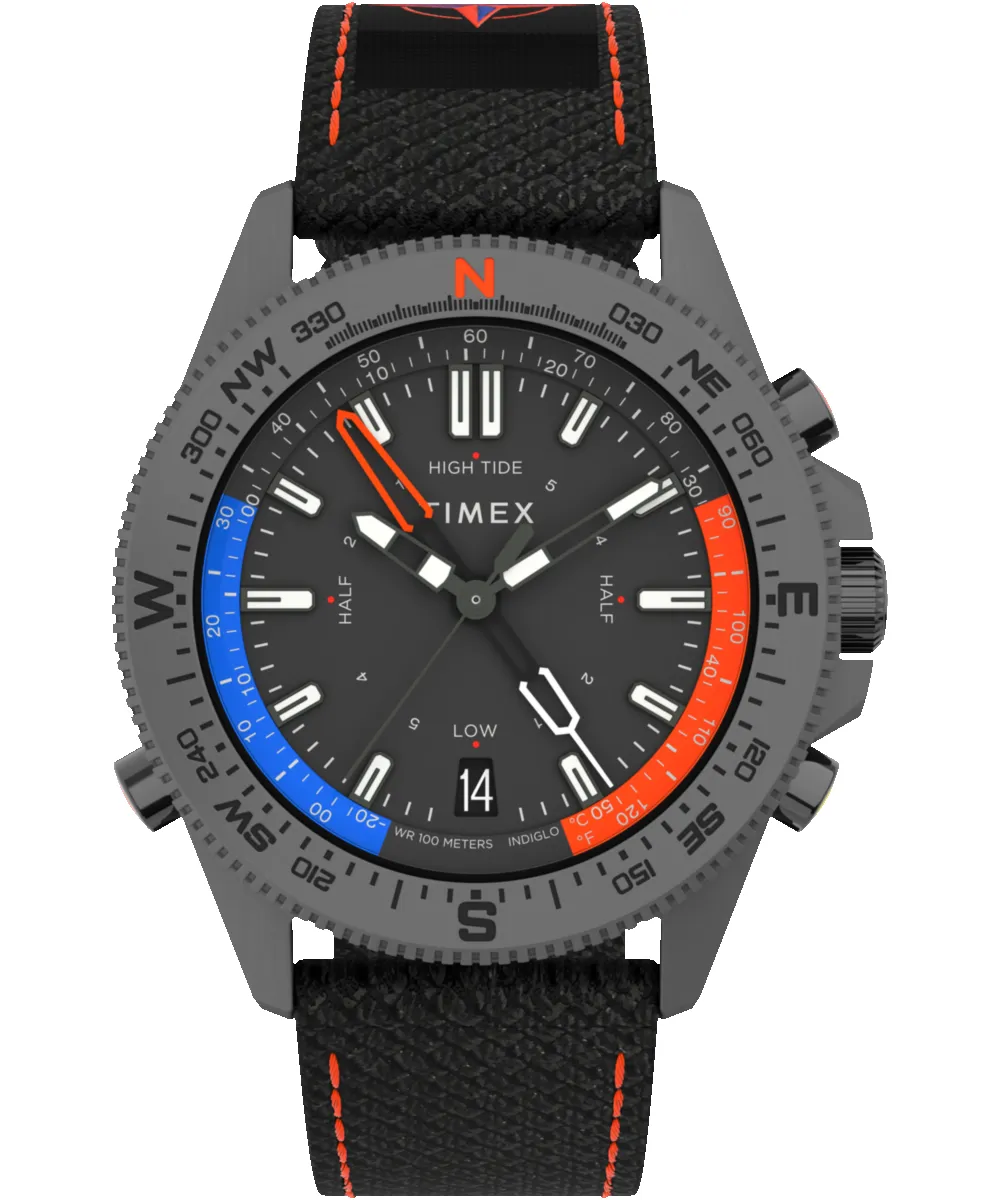 Expedition Tide-Temp-Compass 43mm Eco-Friendly Fabric Strap Watch sold by Timex