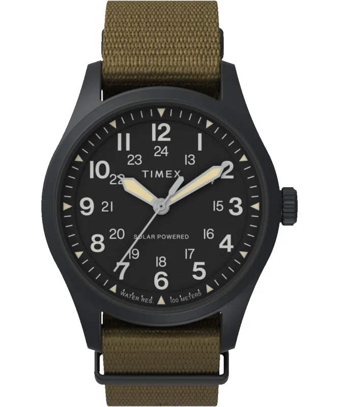 Expedition Field Post Solar 36mm Recycled Fabric Strap Watch sold by Timex