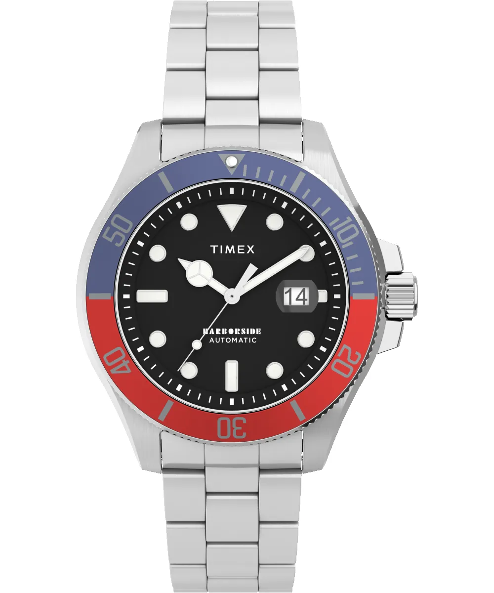 Harborside Coast Automatic 44mm Stainless Steel Bracelet Watch sold by Timex