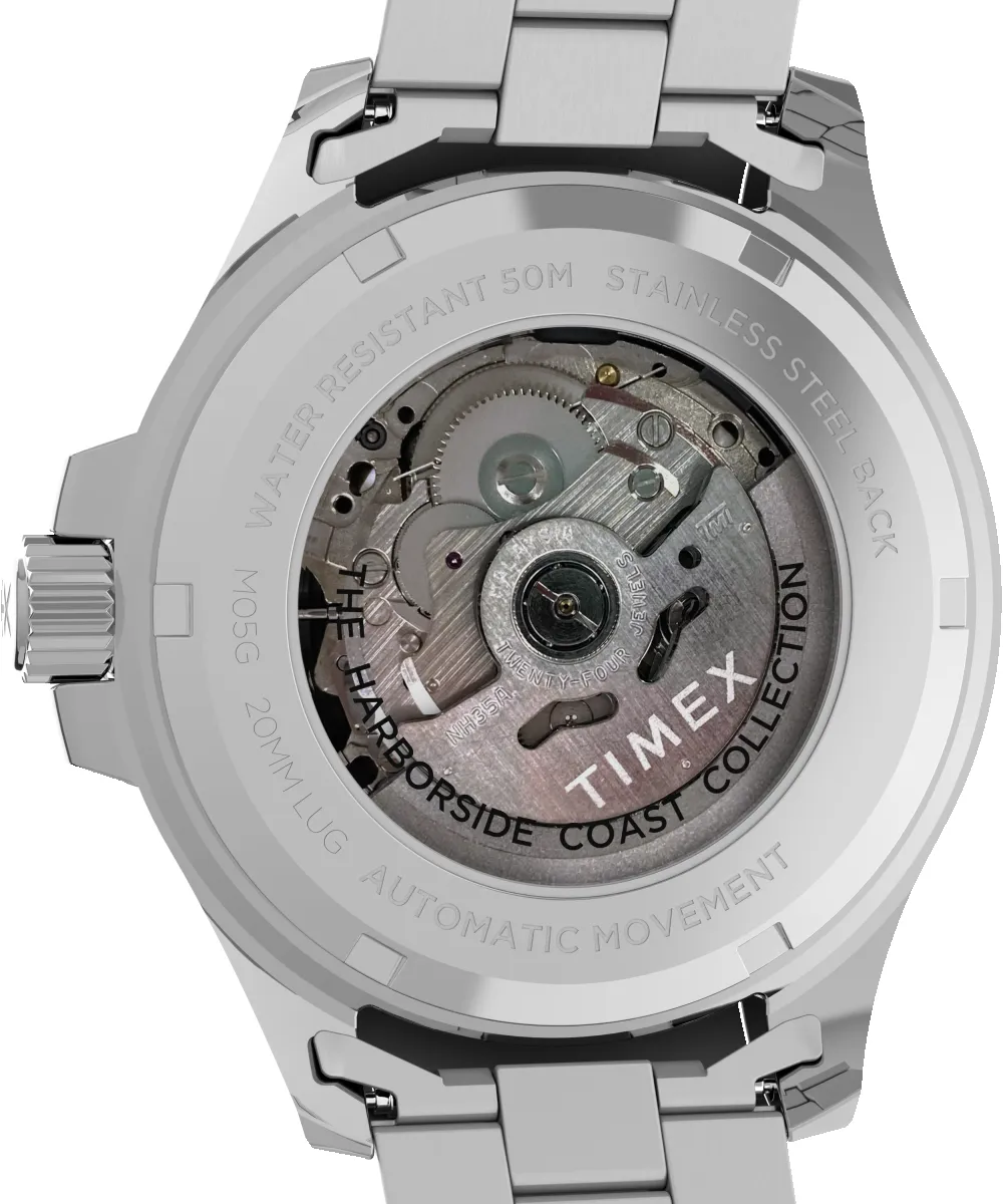 Harborside Coast Automatic 44mm Stainless Steel Bracelet Watch sold by Timex product image thumbnail 4