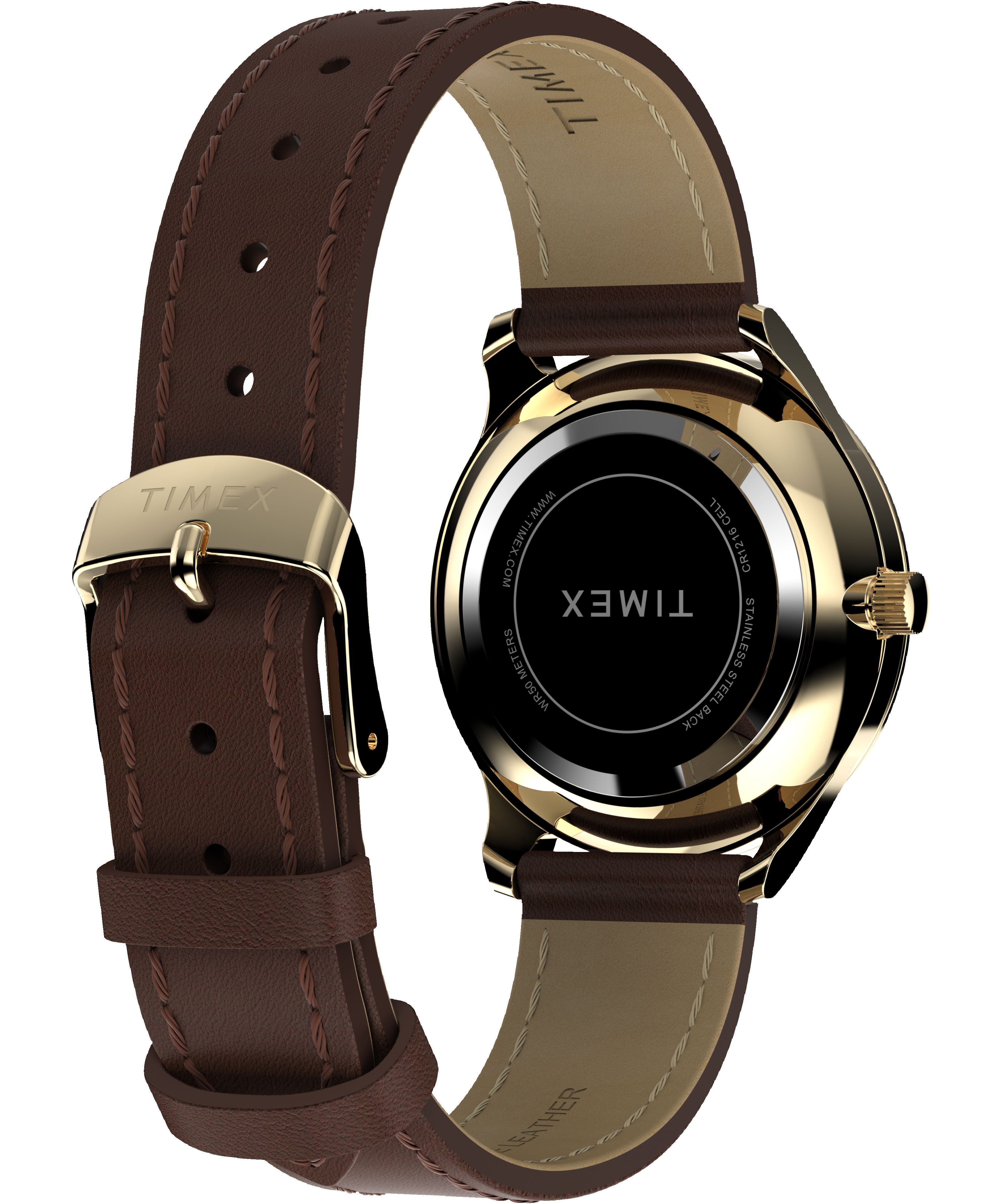 Modern Easy Reader 32mm Leather Strap Watch sold by Timex product image thumbnail 2