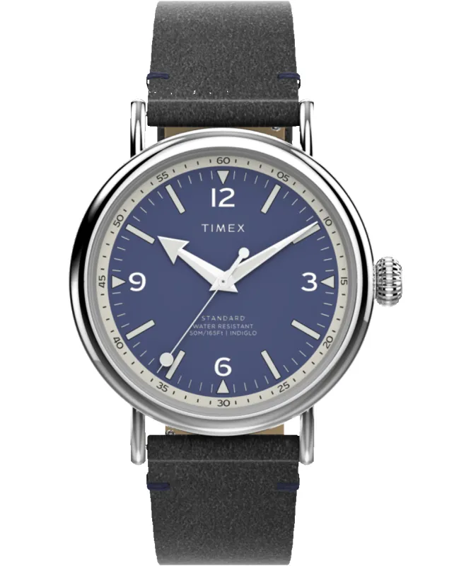 Timex Standard 40mm Eco-Friendly Leather Strap Watch sold by Timex