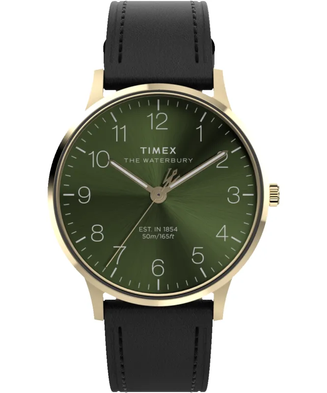 Waterbury Classic 40mm Leather Strap Watch sold by Timex