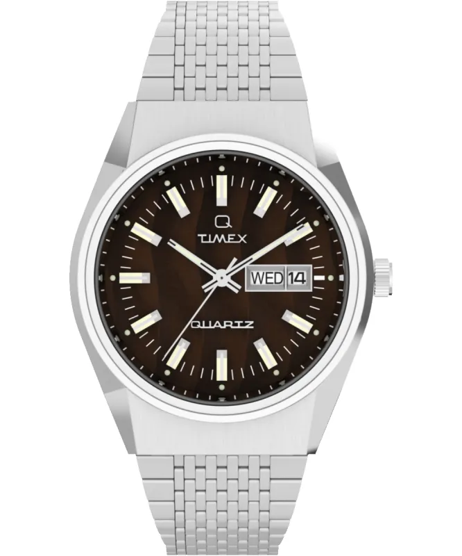 Q Timex® Falcon Eye 38mm Stainless Steel Bracelet Watch  sold by Timex