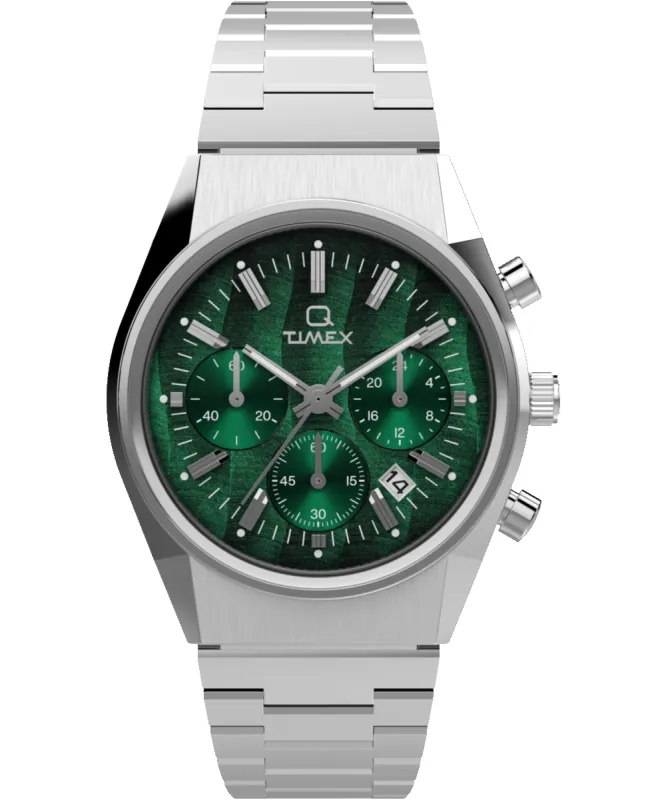 Q Timex® Falcon Eye Chronograph 40mm Stainless Steel Bracelet  sold by Timex