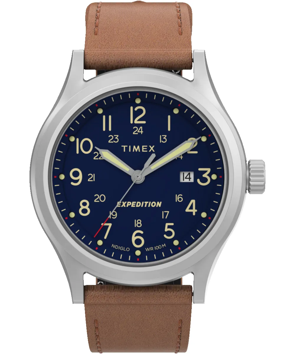 Expedition Sierra 41mm Leather Strap Watch sold by Timex
