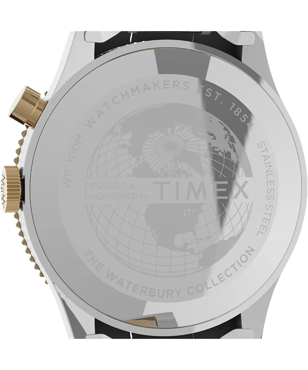 Waterbury Traditional GMT 39mm Stainless Steel Bracelet Watch sold by Timex product image thumbnail 4