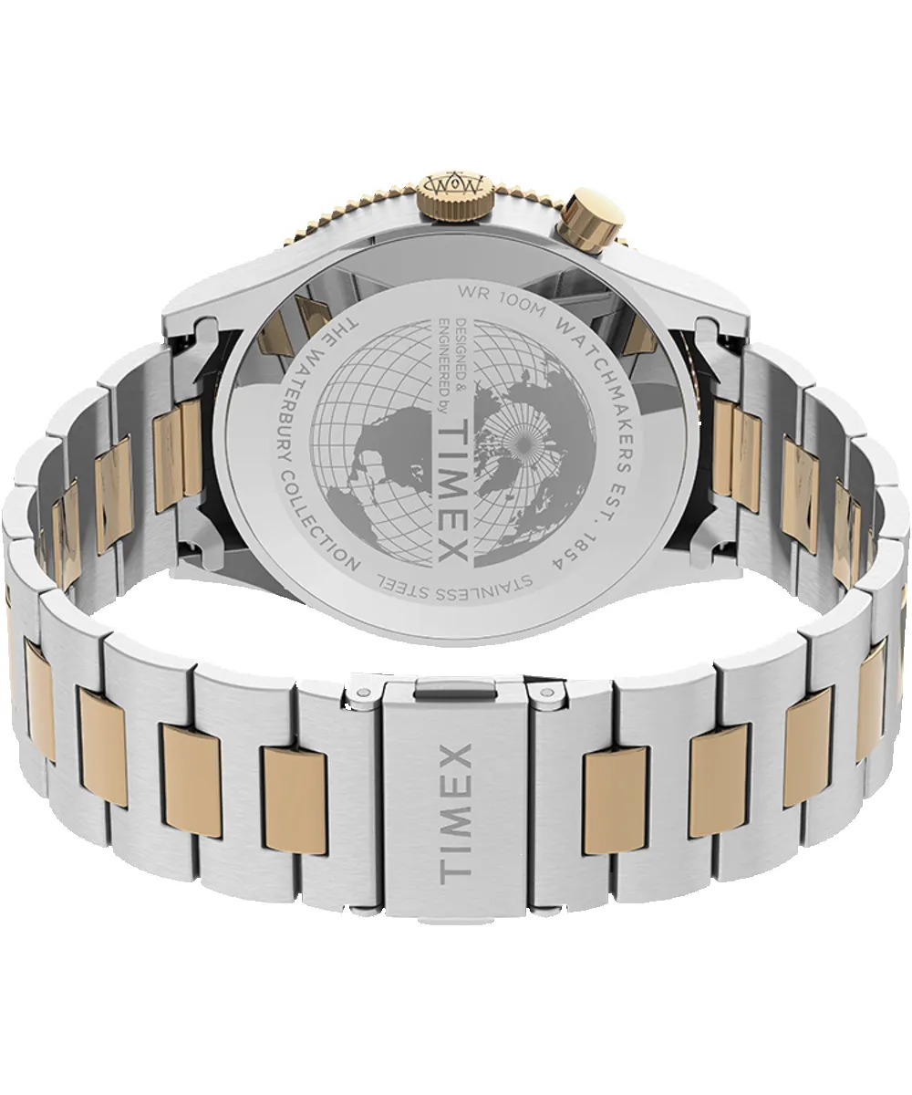 Waterbury Traditional GMT 39mm Stainless Steel Bracelet Watch sold by Timex product image thumbnail 5