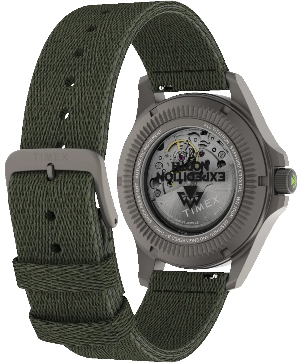 Expedition Titanium Automatic 41mm Recycled Fabric Strap Watch sold by Timex product image thumbnail 5