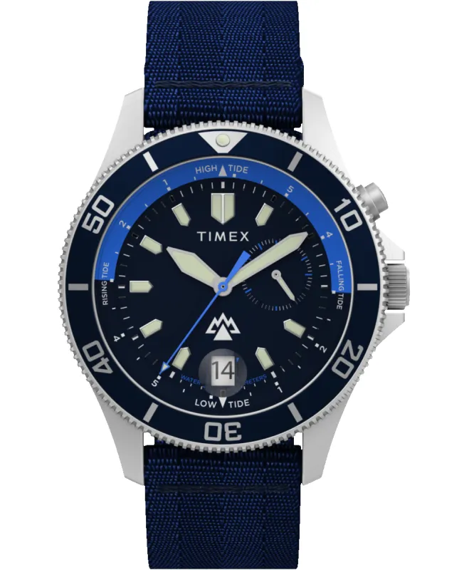 Expedition Slack Tide 41mm #tide Fabric Strap Watch sold by Timex
