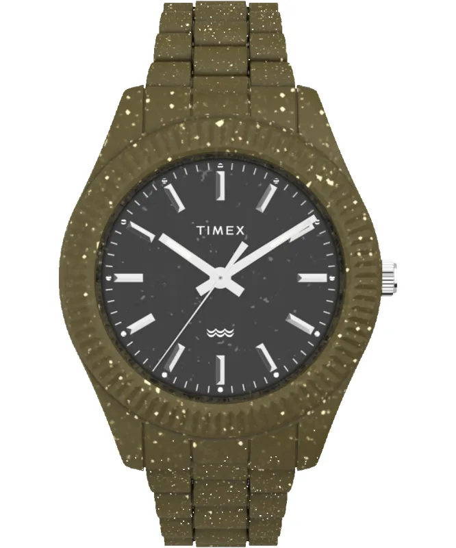Timex Legacy Ocean 42mm Recycled Plastic Bracelet Watch sold by Timex