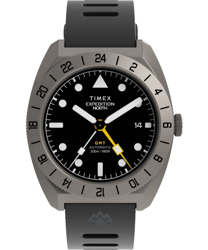Expedition GMT Titanium Automatic 41mm Silicone Strap Watch sold by Timex