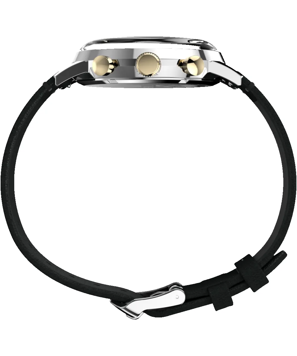 Marlin® Chronograph Tachymeter 40mm Leather Strap Watch sold by Timex product image thumbnail 3