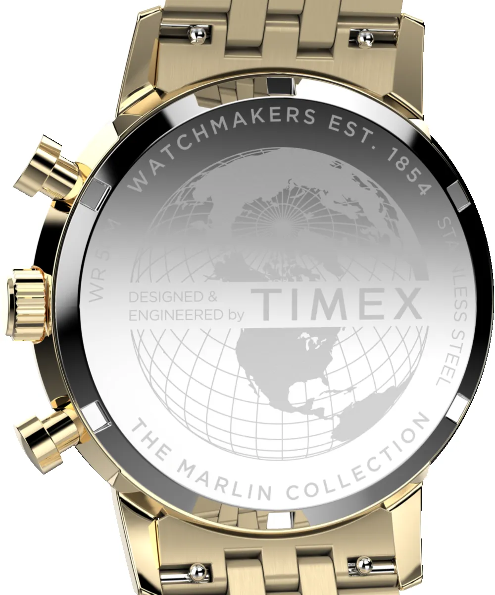 Marlin® Chronograph Tachymeter 40mm Stainless Steel Bracelet Watch sold by Timex product image thumbnail 4
