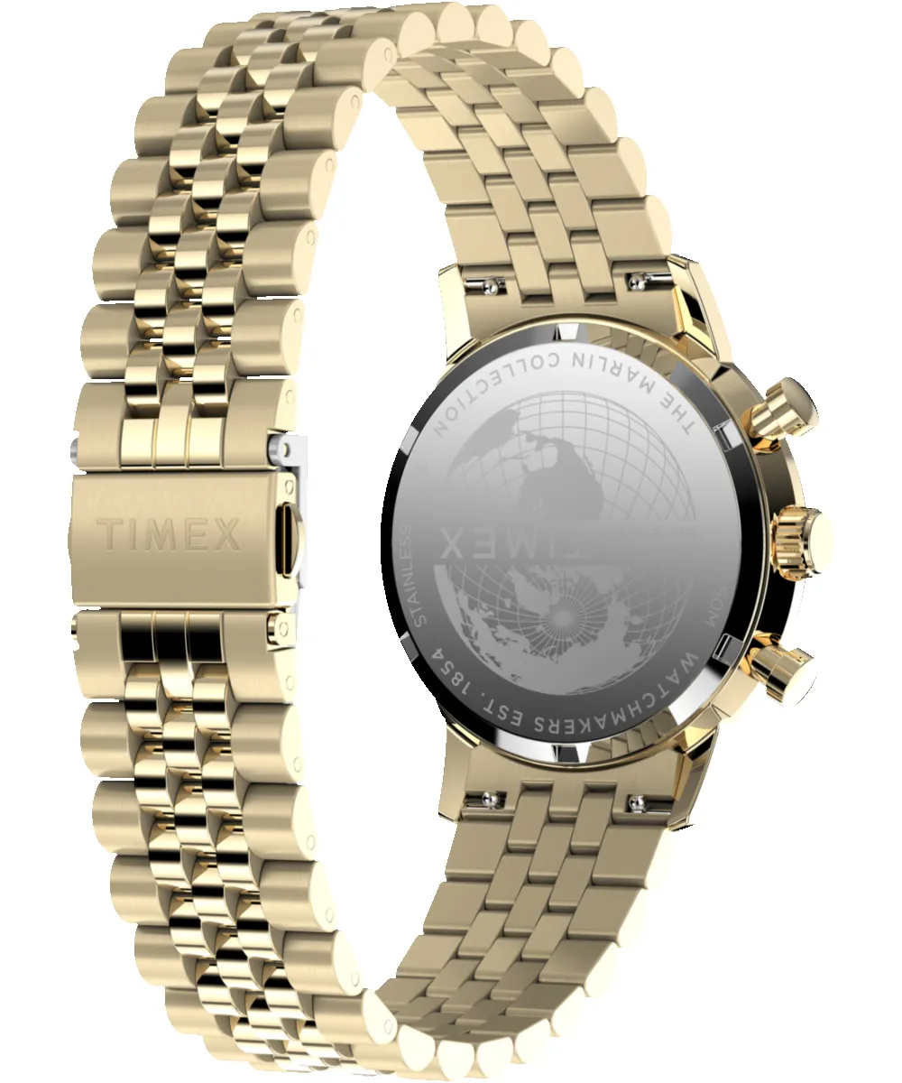 Marlin® Chronograph Tachymeter 40mm Stainless Steel Bracelet Watch sold by Timex product image thumbnail 5