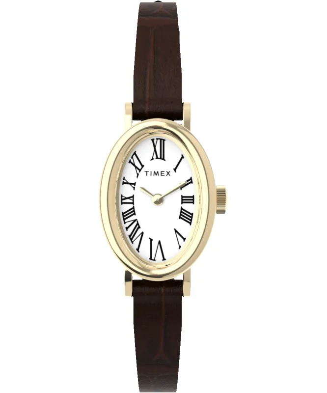 Cavatina 19mm Leather Strap Watch sold by Timex