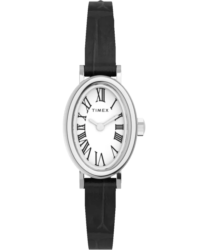 Cavatina 19mm Leather Strap Watch sold by Timex