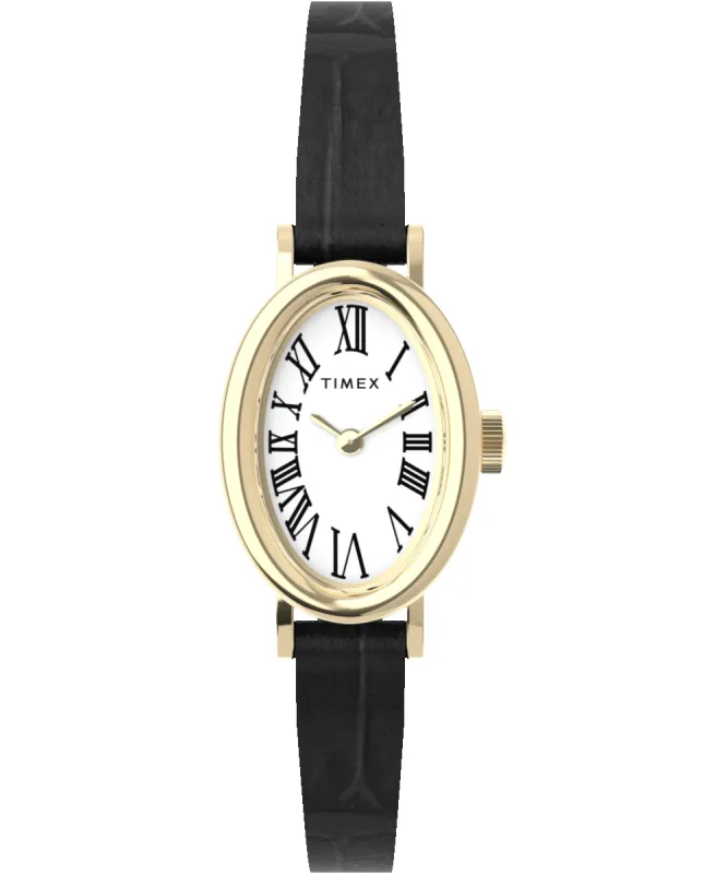Cavatina 19mm Leather Strap Watch sold by Timex