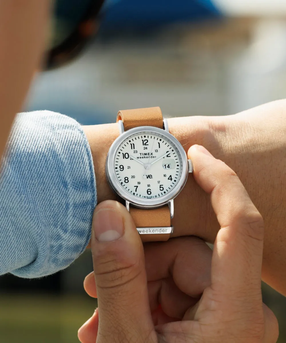 Weekender 37mm Leather Strap Watch sold by Timex product image thumbnail 2