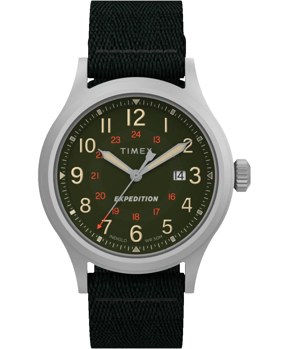 Expedition Sierra 40mm Recycled Materials Fabric Strap Watch sold by Timex
