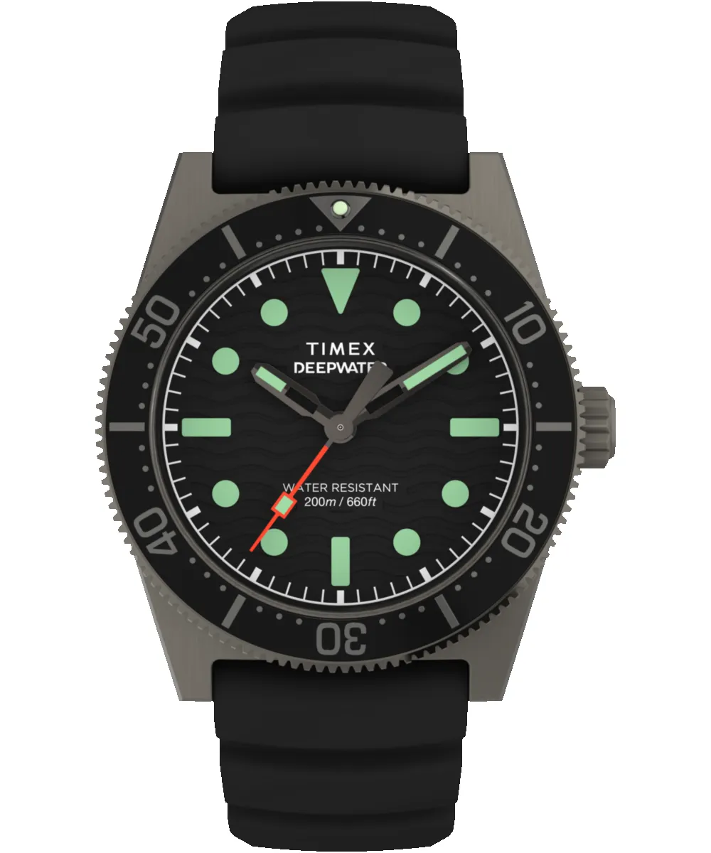 Deepwater Reef 200 41mm Synthetic Rubber Strap Watch sold by Timex