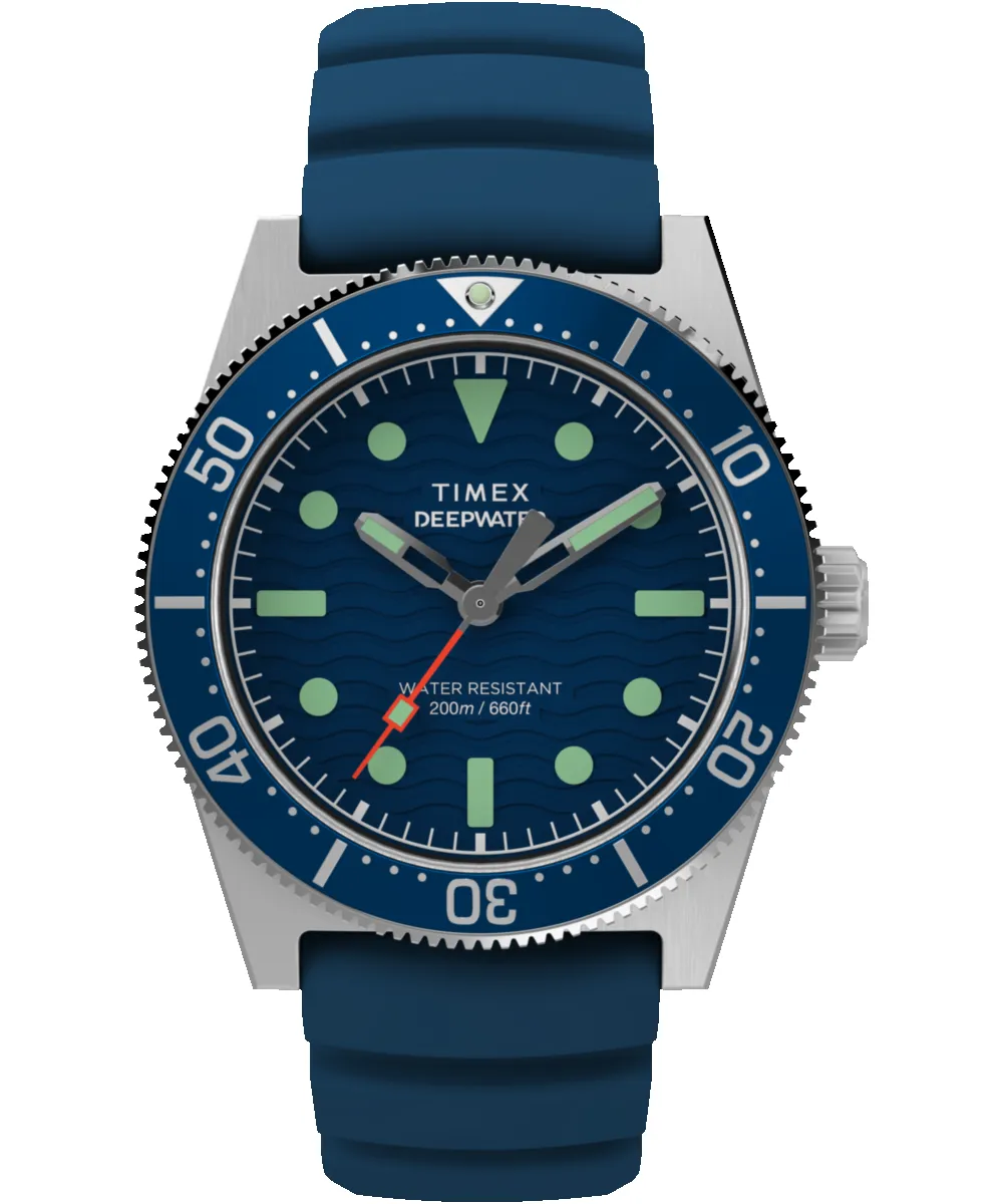 Deepwater Reef 200 41mm Synthetic Rubber Strap Watch sold by Timex