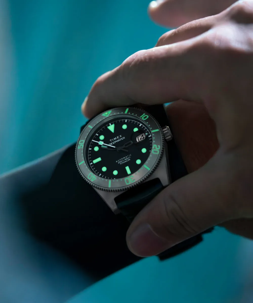 Deepwater Reef 200 Titanium Automatic 41mm Synthetic Rubber Strap Watch sold by Timex product image thumbnail 3