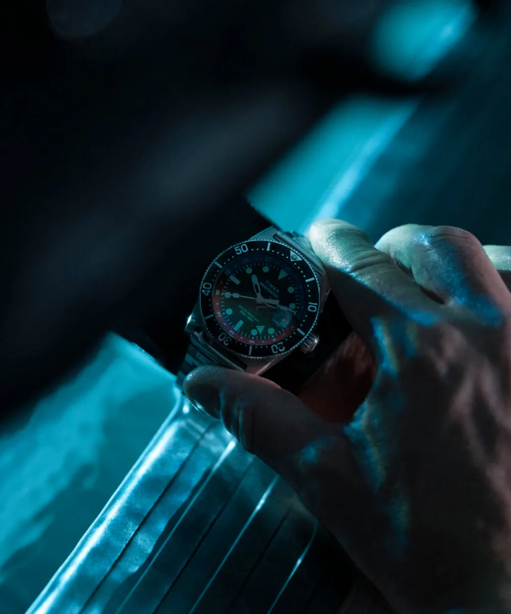 Deepwater Reef 200 GMT 41mm Stainless Steel Bracelet Watch sold by Timex product image thumbnail 2