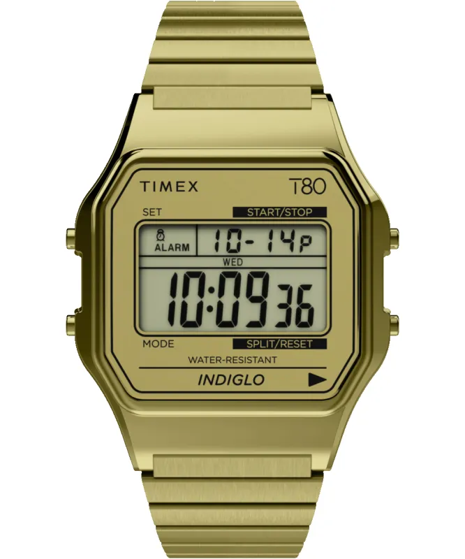 Timex T80 34mm Stainless Steel Expansion Band Watch sold by Timex