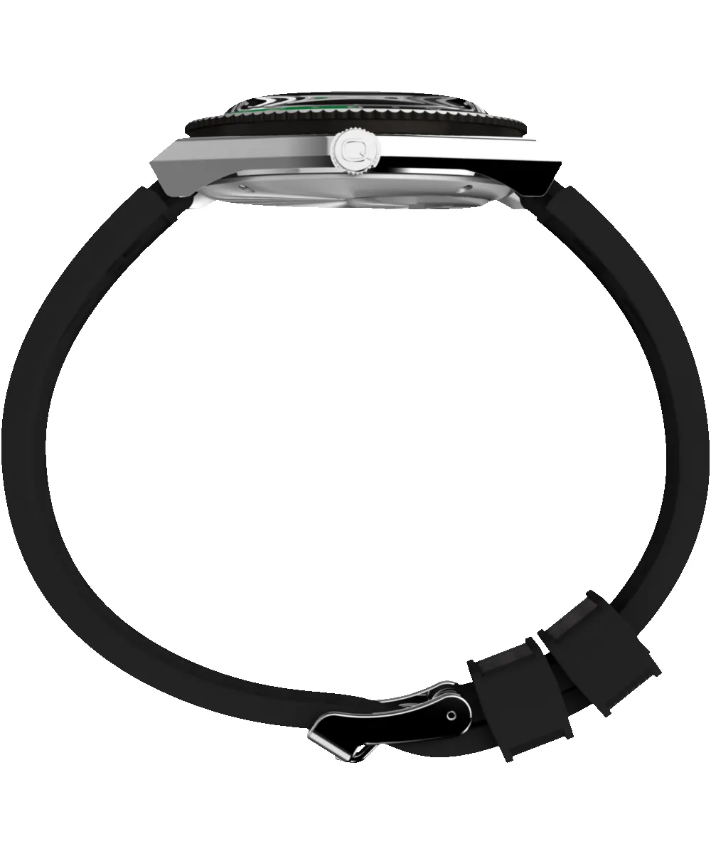 Q Timex® GMT 38mm Synthetic Rubber Strap Watch sold by Timex product image thumbnail 3