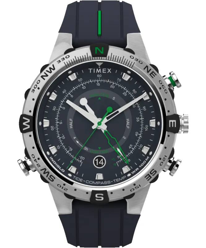 Expedition Tide-Temp-Compass 45mm Silicone Strap Watch sold by Timex