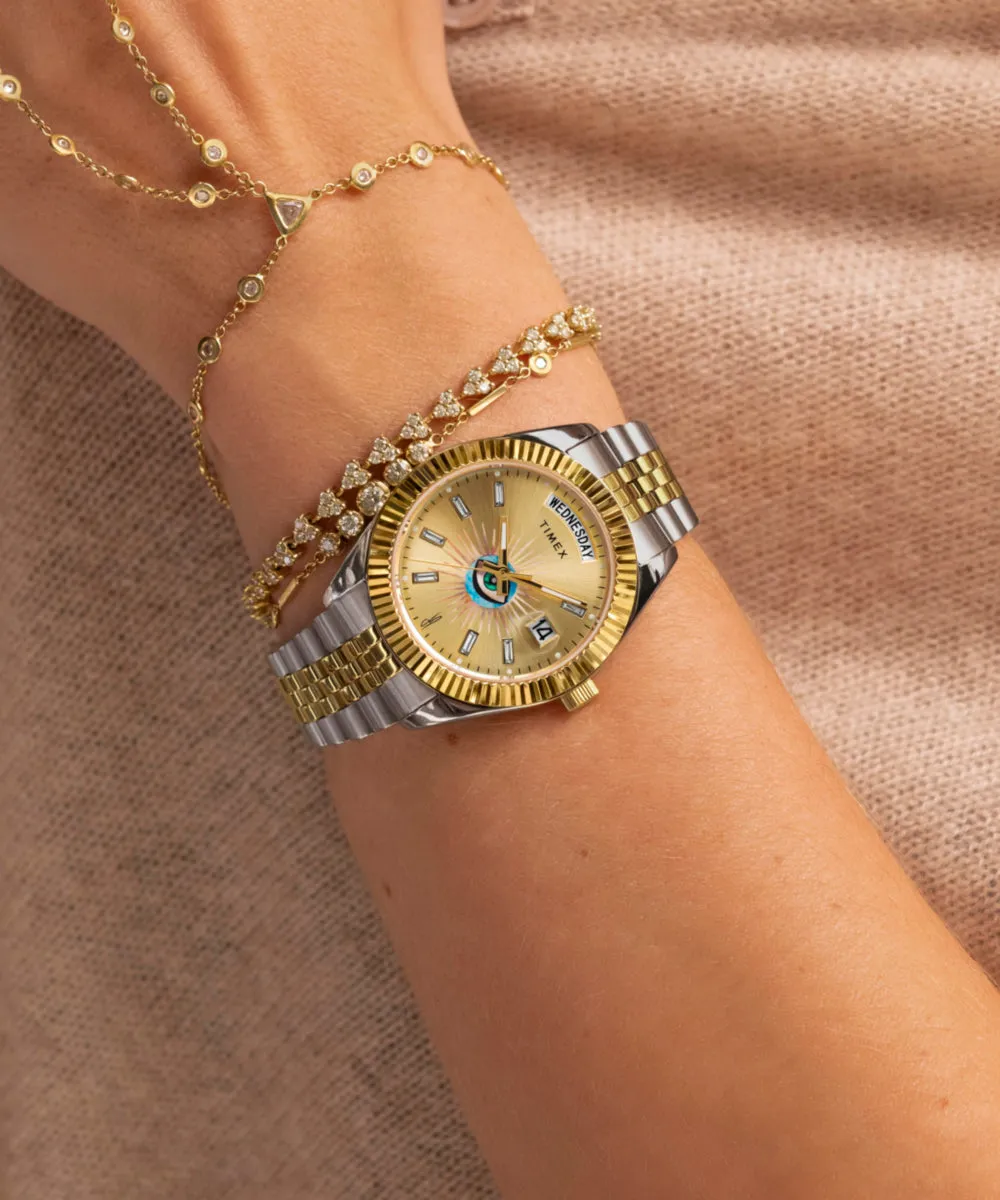 Timex x Jacquie Aiche 36mm Stainless Steel Bracelet Watch sold by Timex product image thumbnail 3