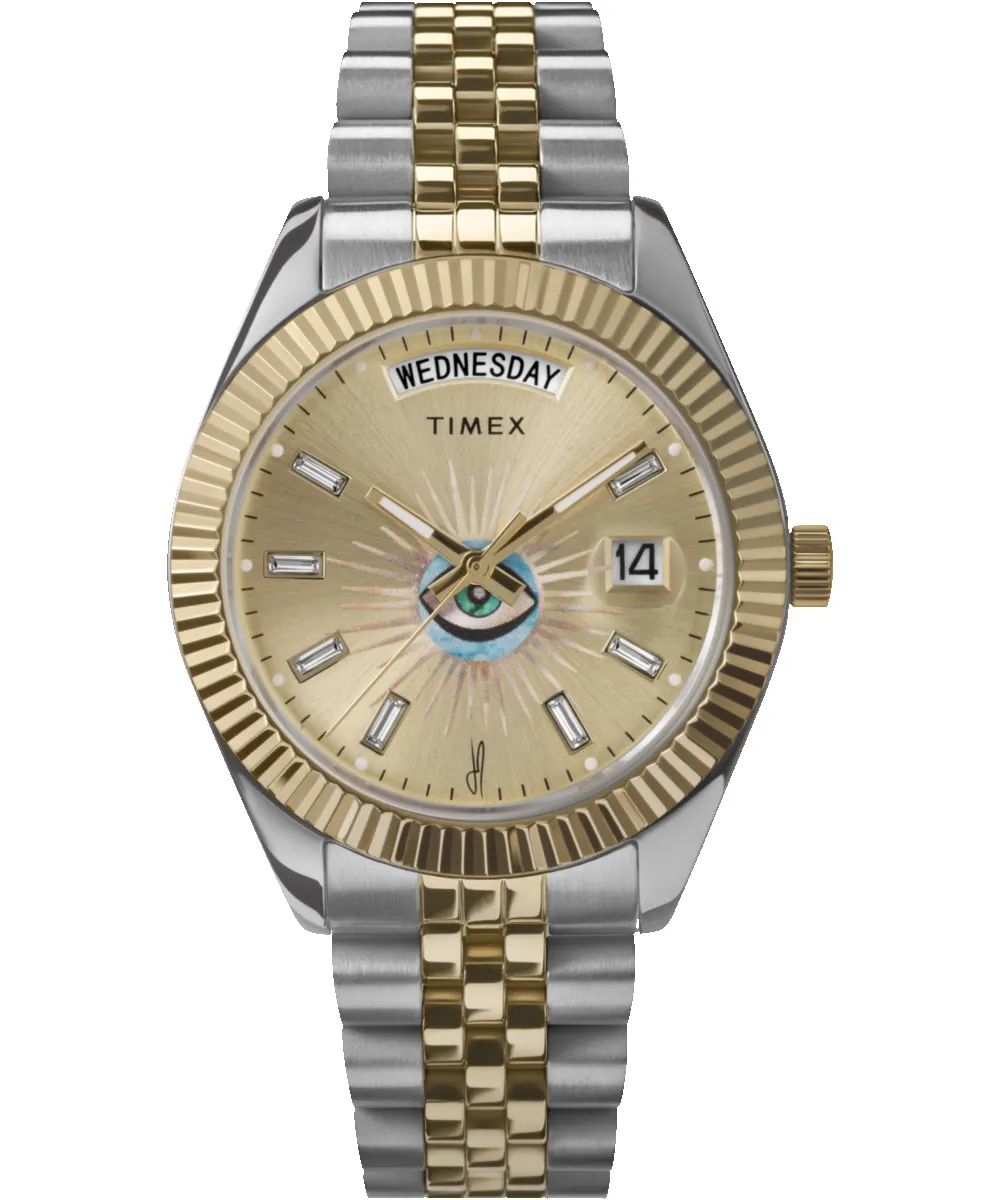 Timex x Jacquie Aiche 36mm Stainless Steel Bracelet Watch sold by Timex