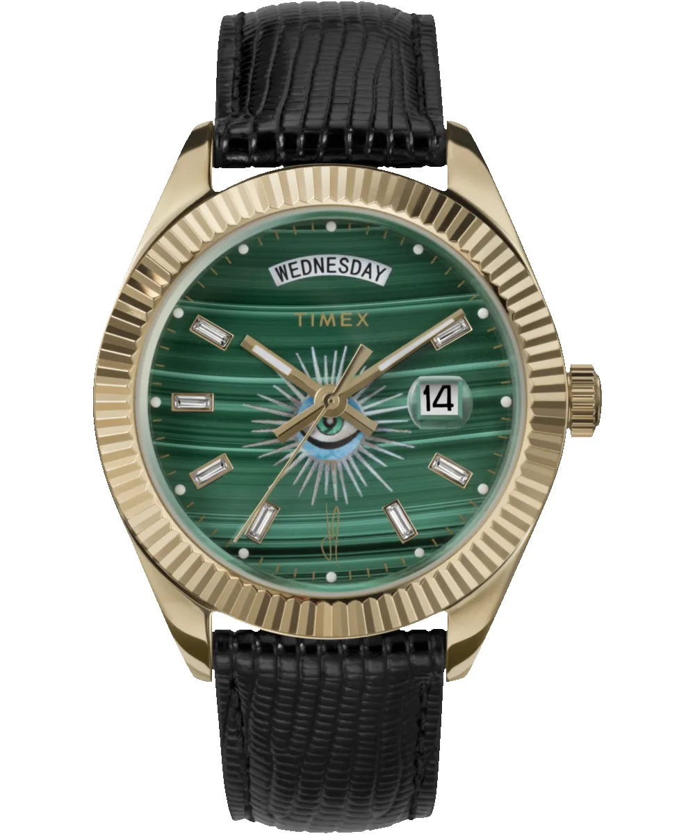 Timex x Jacquie Aiche 41mm Leather Strap Watch sold by Timex