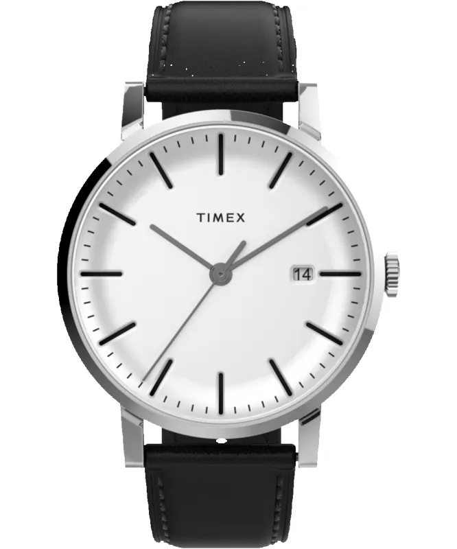 Midtown 38mm Leather Strap Watch sold by Timex
