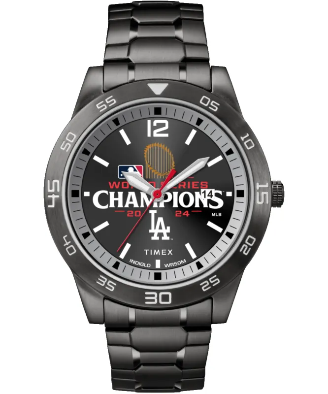 Timex Acclaim Los Angeles Dodgers World Series 42mm Stainless Steel Expansion Band Watch sold by Timex