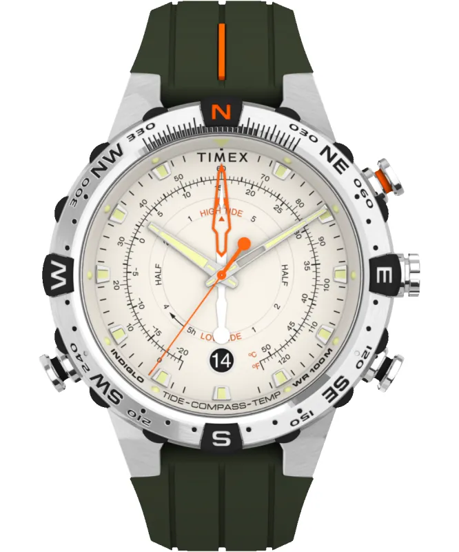Expedition Tide-Temp-Compass 45mm Silicone Strap Watch sold by Timex
